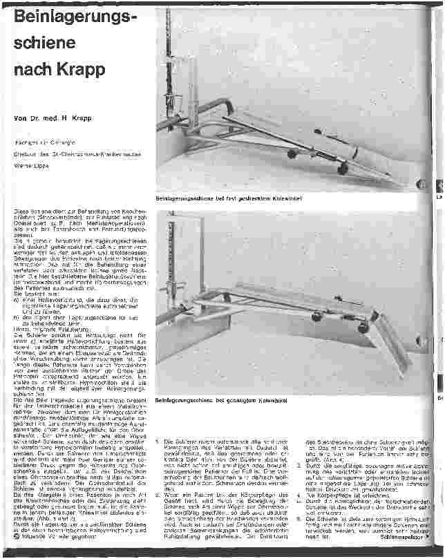 Vorschauseite 1: Beinlagerungsschiene nach Krapp