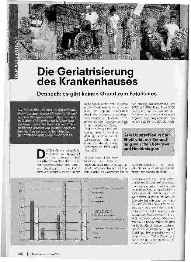Vorschauseite 1: Die Geriatrisierung des Krankenhauses