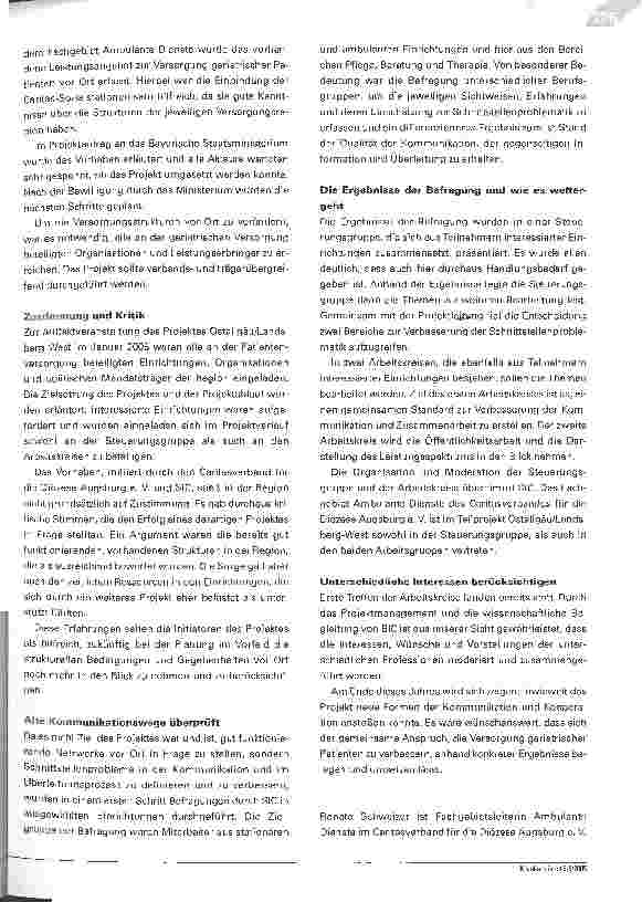 Vorschauseite 3: Überleitung im Netz. Zwischenbericht über ein kooperatives Modellvorhaben zur Schnittstellenüberwindung in der Versorgung geriatrischer Patienten