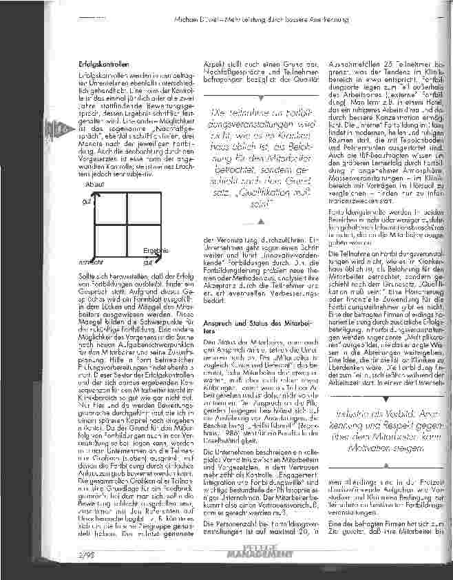 Vorschauseite 4: Mehr Leistung durch bessere Anerkennung
