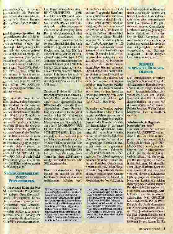 Vorschauseite 2: Bildungssackgassen der Pflegeberufe
