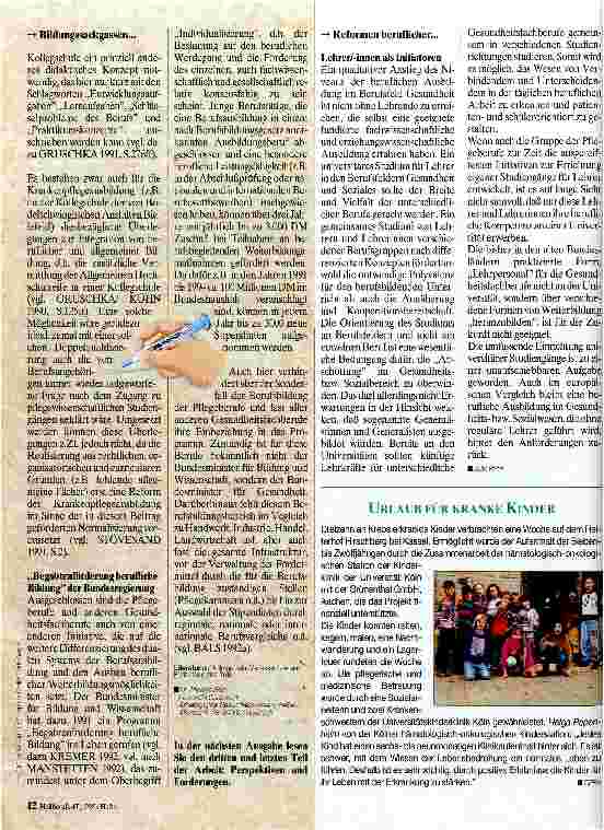 Vorschauseite 3: Bildungssackgassen der Pflegeberufe