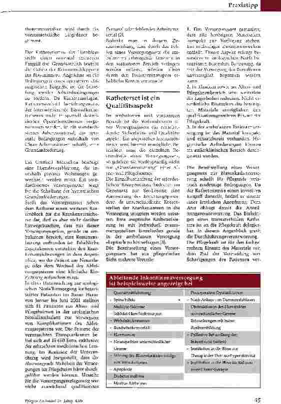 Vorschauseite 2: Kathetersets: sichere Hilfsmittel in der Inkontinenzversorgung