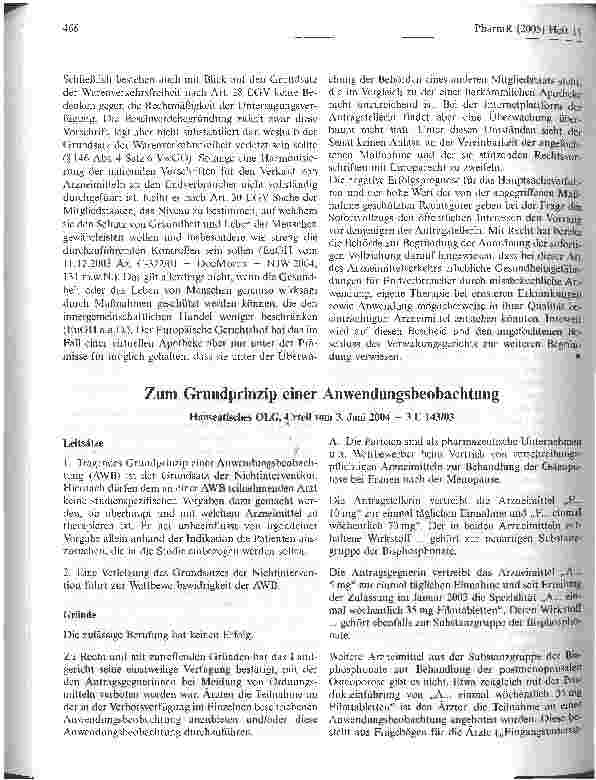 Vorschauseite 1: Zum Grundprinzip einer Anwendungsbeobachtung