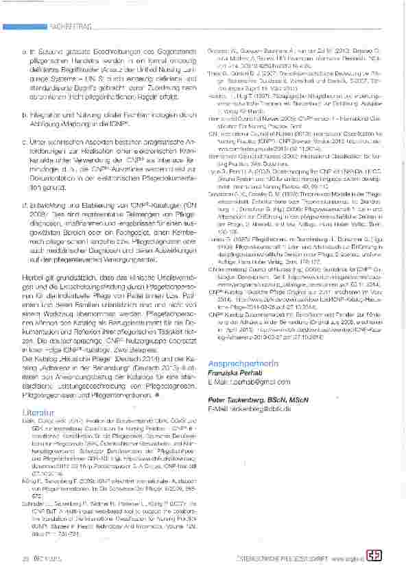 Vorschauseite 3: Internationale Klassifikation für die Pflegepraxis (ICNP®)