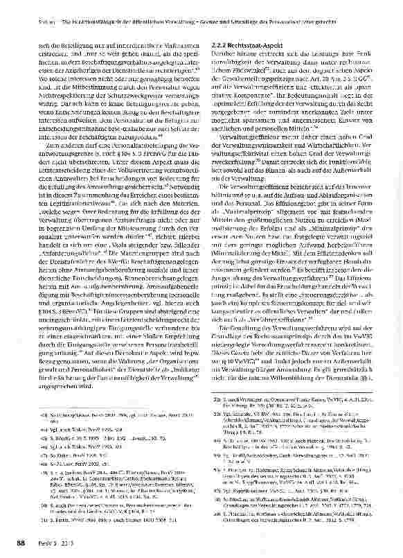 Vorschauseite 5: Die Funktionsfähigkeit der öffentlichen Verwaltung -Grenze und Grundlage des Personalvertretungsrechts