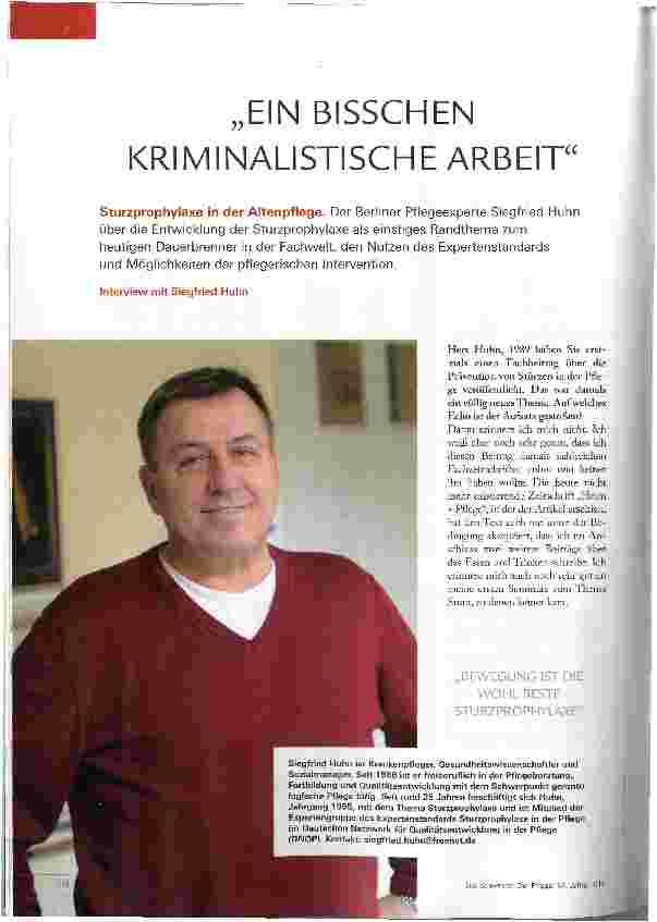 Vorschauseite 1: EIN BISSCHEN KRIMINALISTISCHE ARBEIT