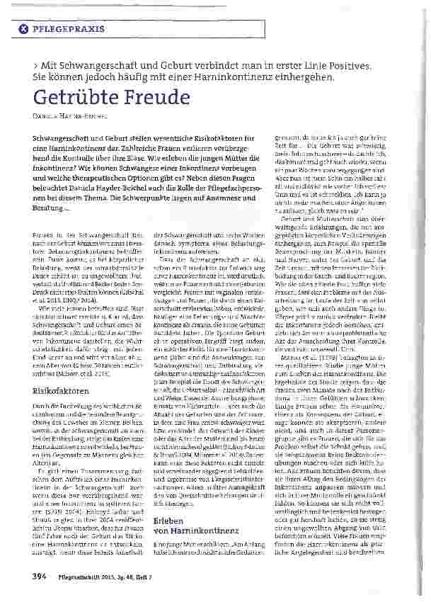 Vorschauseite 1: Getrübte Freude