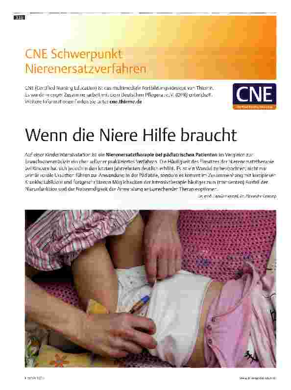 Vorschauseite 1: Wenn die Niere Hilfe braucht