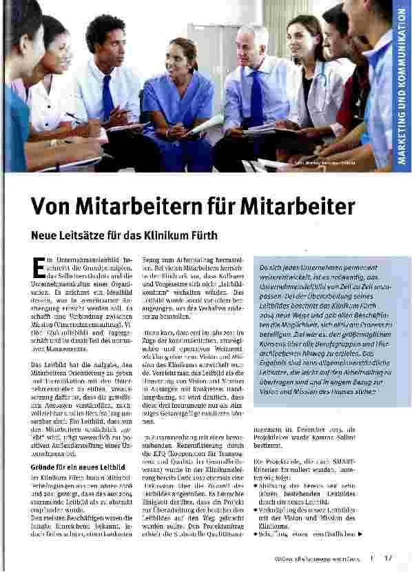 Vorschauseite 1: Von Mitarbeitern für Mitarbeiter