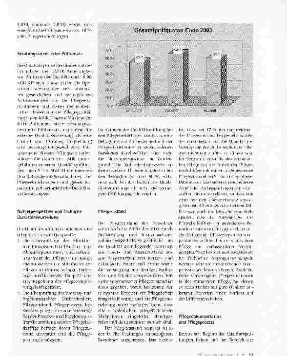 Vorschauseite 2: Qualität in der PflegePositive Tendenzen und Optimierungsbedarf