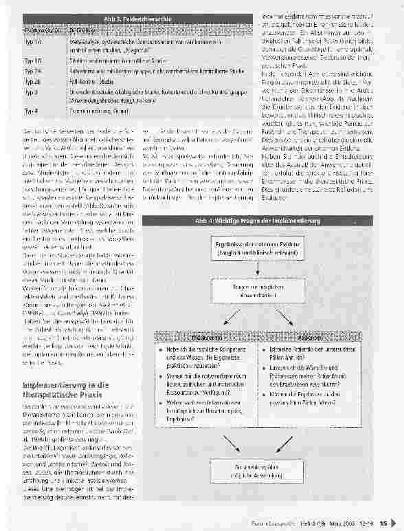 Vorschauseite 4: Erste Schritte hin zu einer Evidenz-basierten Praxis (EBP)