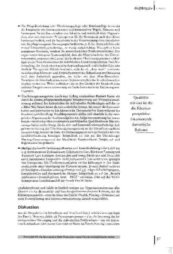 Vorschauseite 4: Fließender Übergang. Vernetzungsmodelle und Überleitungskonzepte für komplexe Versorgungssituationen