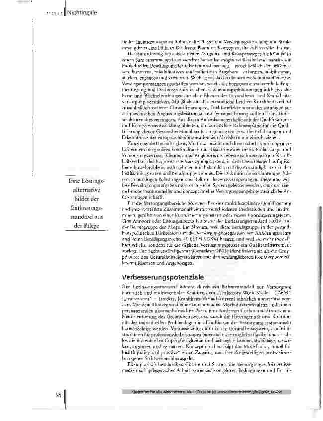 Vorschauseite 5: Fließender Übergang. Vernetzungsmodelle und Überleitungskonzepte für komplexe Versorgungssituationen