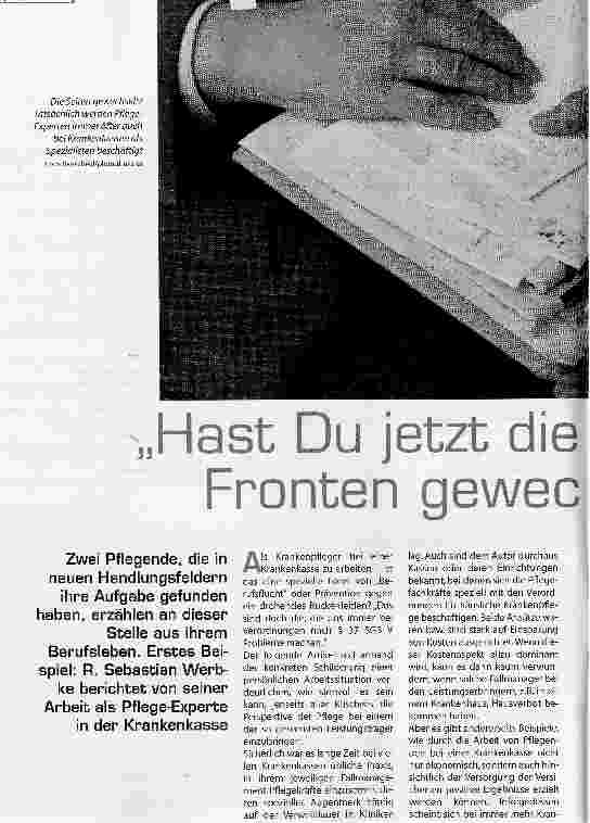 Vorschauseite 1: Hast du jetzt die fronten gewechselt?