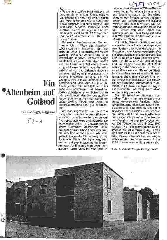 Vorschauseite 1: Ein Altenheim auf Gotland