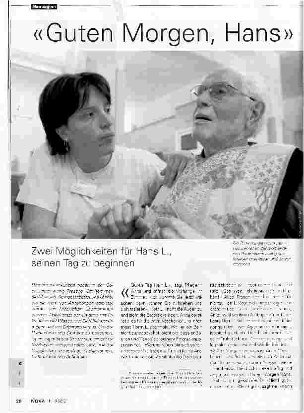 Vorschauseite 1: Guten Morgen, HansZwei Möglichkeiten für Hans L., seinen Tag zu beginnen