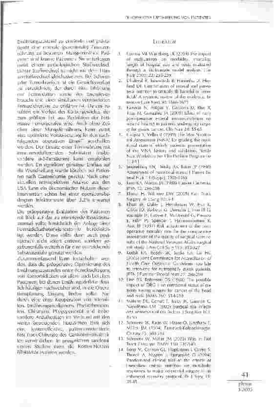 Vorschauseite 3: PRÄOPERATIVE OPTIMIERUNG VON PATIENTEN MIT LEBER-, PANKREAS- UND MAGEN-DARM-ERKRANKUNGEN