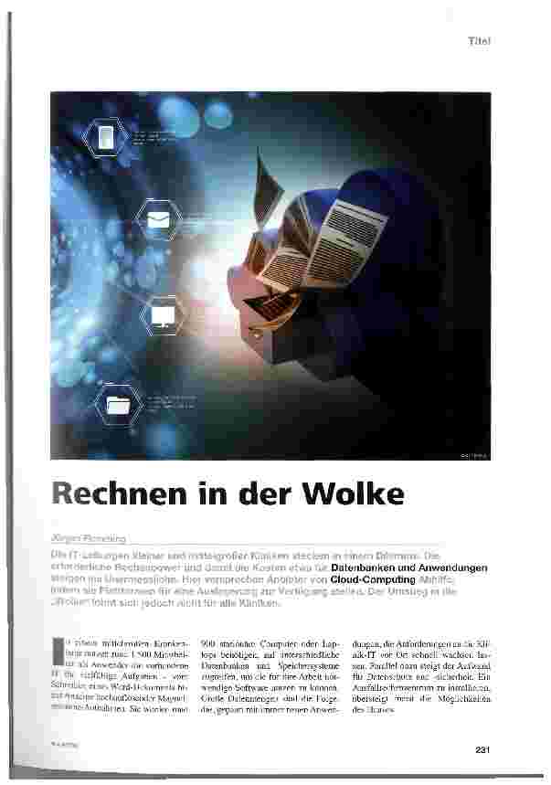 Vorschauseite 1: Rechnen in der Wolke
