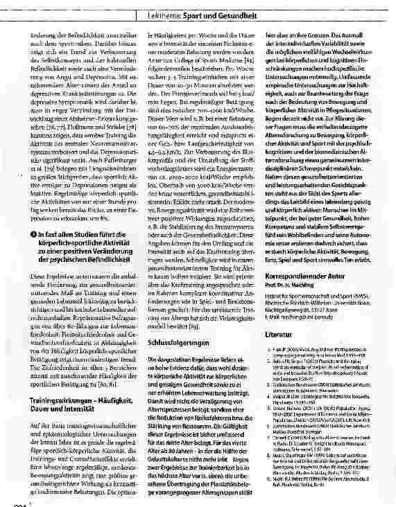Vorschauseite 6: Körperlich-sportliche Aktivität und erfolgreiches Altern
