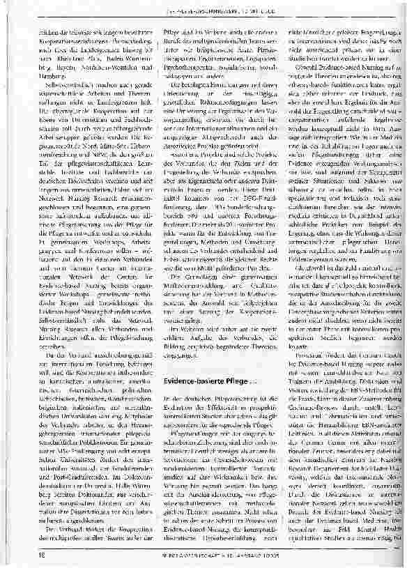 Vorschauseite 2: Der Pflegeforschungsverbund Mitte-SüdEvidence-basierte Pflege chronisch Pflegebedürftiger in kommunikativ schwierigen Situationen