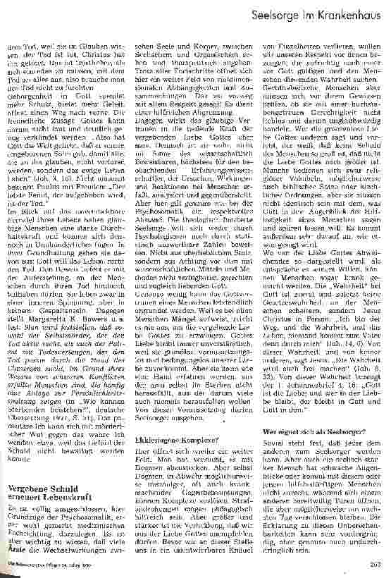 Vorschauseite 2: Seelsorge unter klinischen Aspekten
