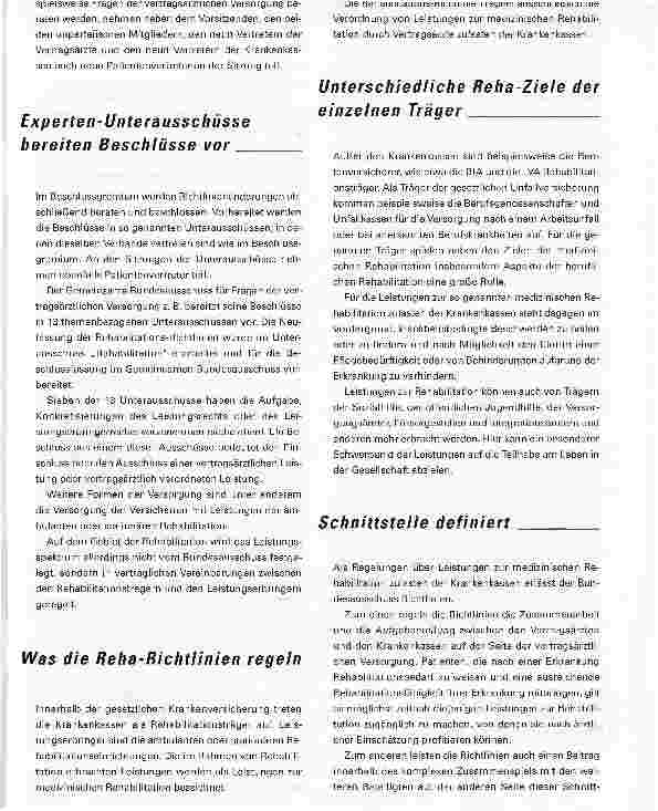 Vorschauseite 3: Fähigkeiten fördern. Wie die neuen Rehabilitations-Richtlinien entstanden und welchen Zweck sie verfolgen