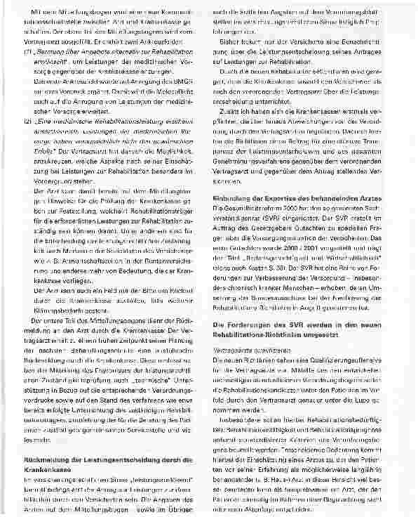 Vorschauseite 5: Fähigkeiten fördern. Wie die neuen Rehabilitations-Richtlinien entstanden und welchen Zweck sie verfolgen