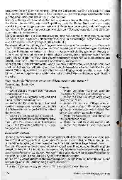 Vorschauseite 2: Die Arztvisite - aus der sicht der Pflegedienstleitung