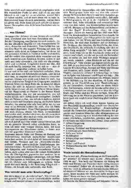 Vorschauseite 2: Nähe und Distanz zum Patienten Herausforderung für die Krankenpflege