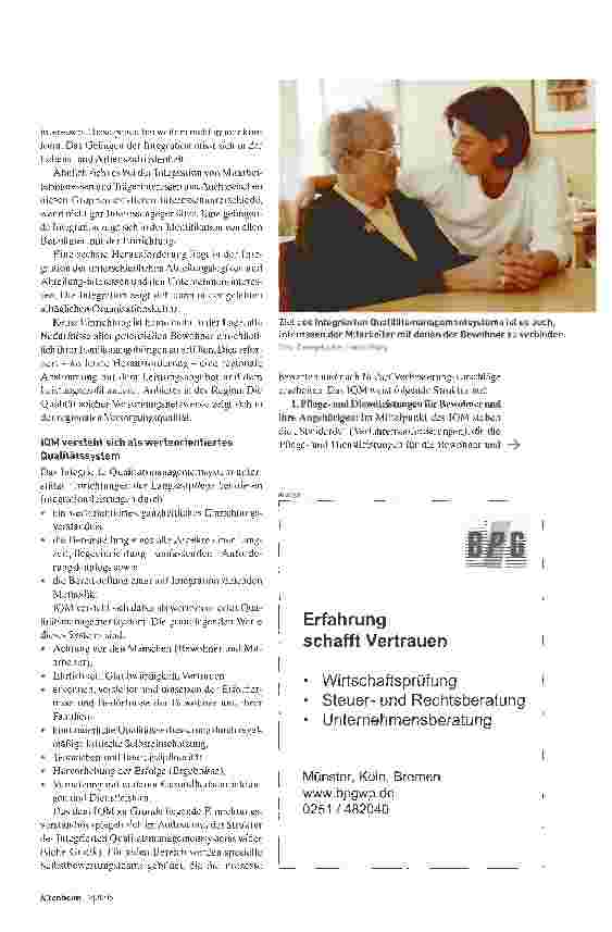Vorschauseite 2: Integriertes QM-SystemIm Zentrum stehen die Bewohner und ihre Familien