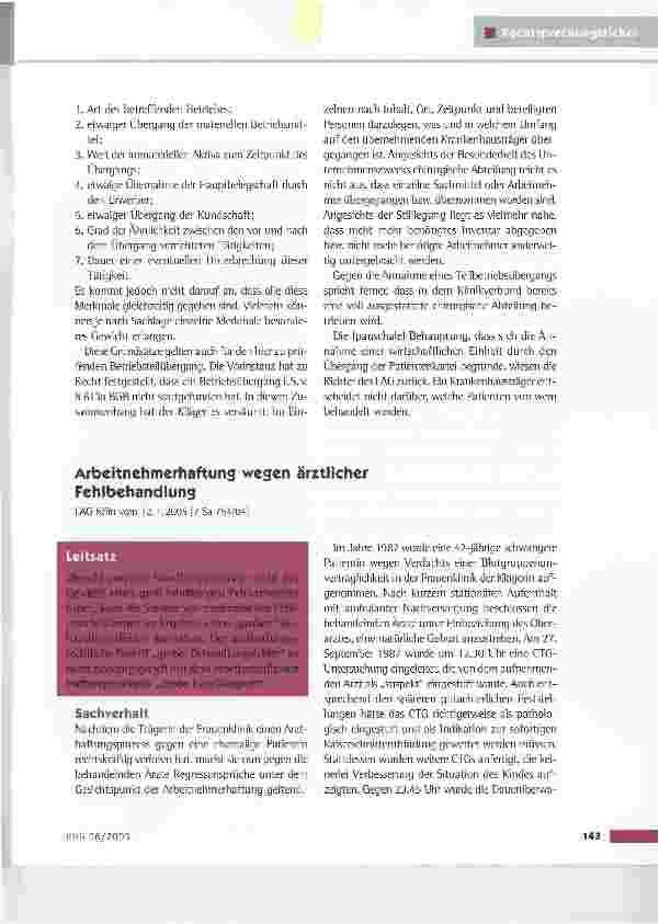 Vorschauseite 2: Schließung einer chirurgischen Abteilung