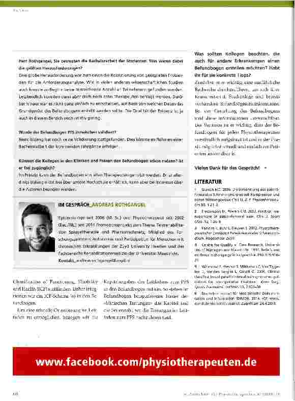 Vorschauseite 3: Patellofemorales Schmerzsyndrom: Befundbogenentwicklung