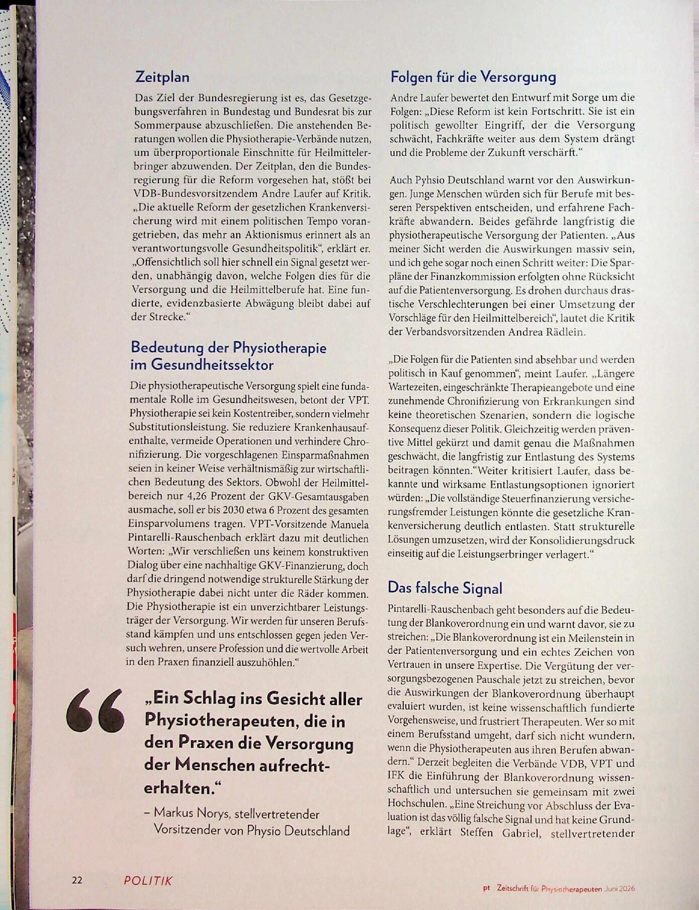 Vorschauseite 3: „Diese Reform ist kein Fortschritt“