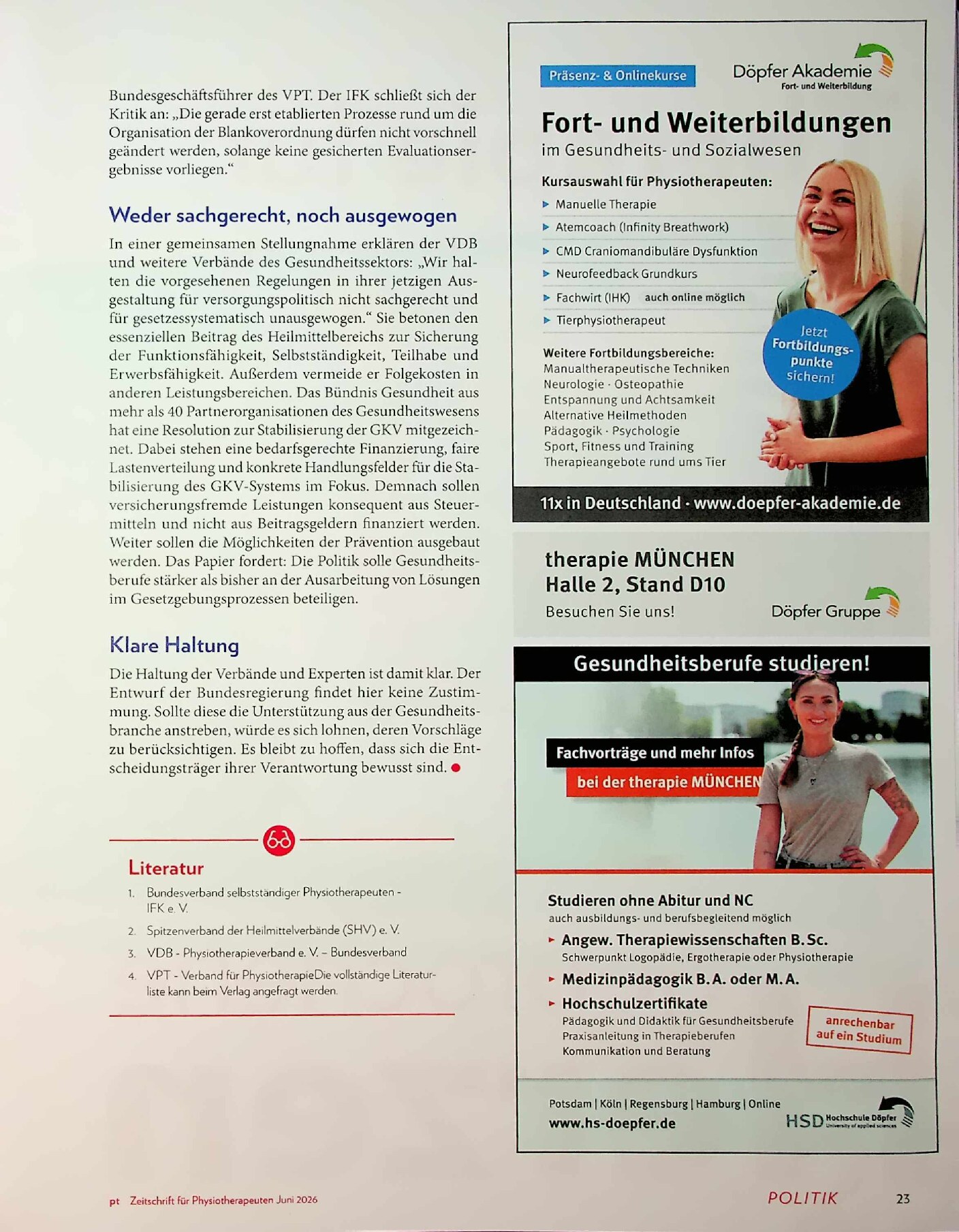 Vorschauseite 4: „Diese Reform ist kein Fortschritt“