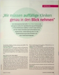 Vorschauseite 2: Wir müssen auffällige Kliniken genau im Blick behalten.