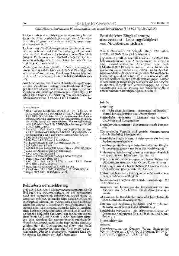 Vorschauseite 4: Stufenweise Wiedereingliederung in das Erwerbsleben(§ 74 SGB V/§ 28 SGB K)
