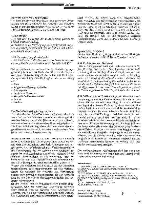Vorschauseite 3: Gewalt in der Pflege - strafrechtlicheBeurteilung