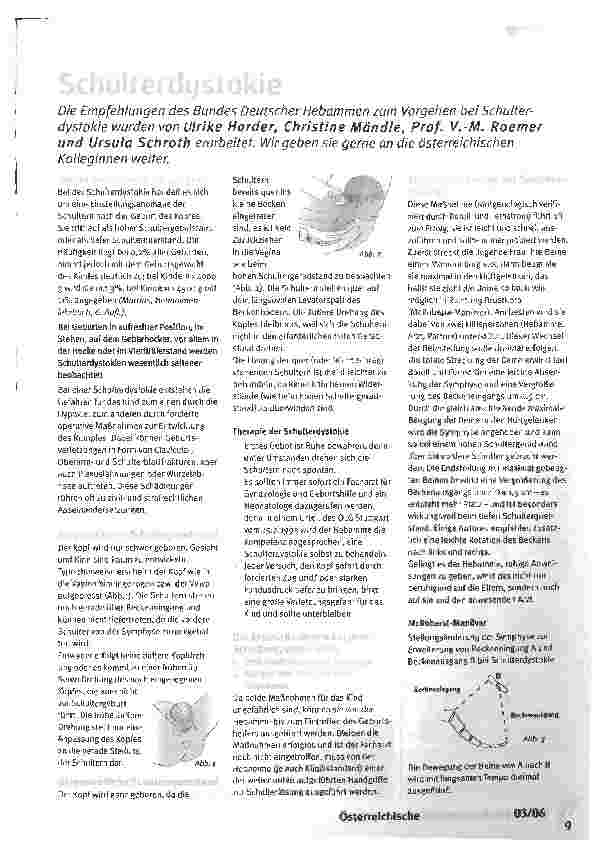 Vorschauseite 1: Schulterdystokie