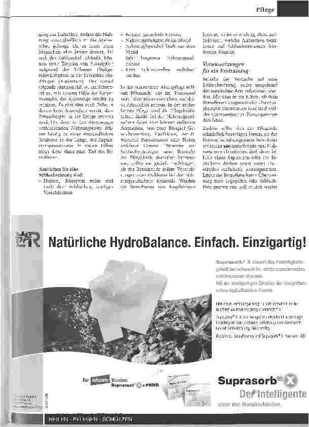 Vorschauseite 2: Schluckstörungen: Eine häufige Ursache von Mangelernährung