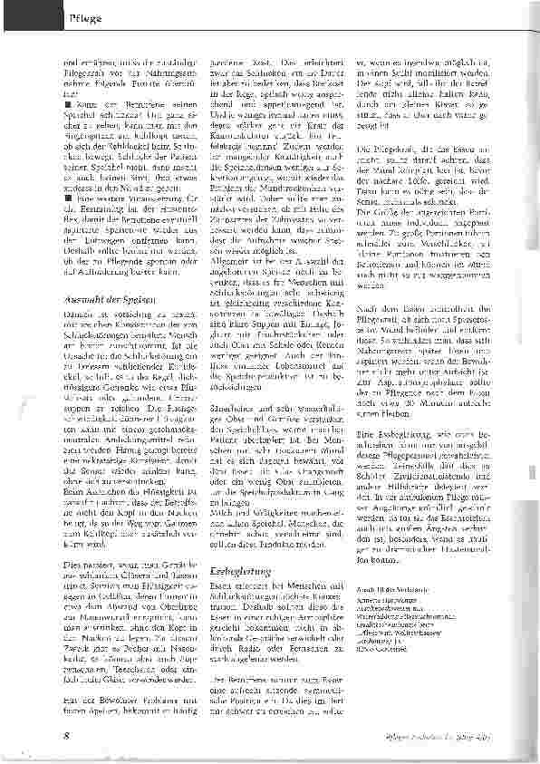Vorschauseite 3: Schluckstörungen: Eine häufige Ursache von Mangelernährung