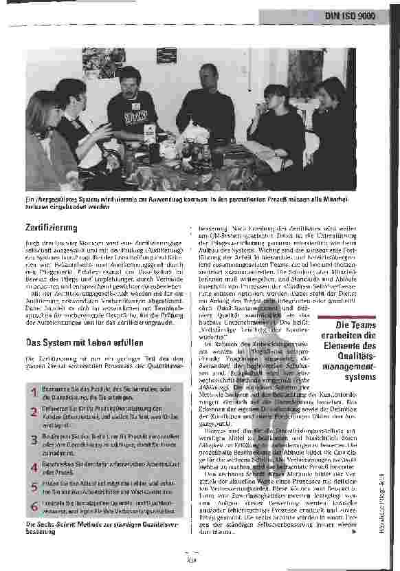 Vorschauseite 4: Der Prozess Einrichtung eines Qualitätsmanagementsystems am Beispiel eines ambulanten Dienstes