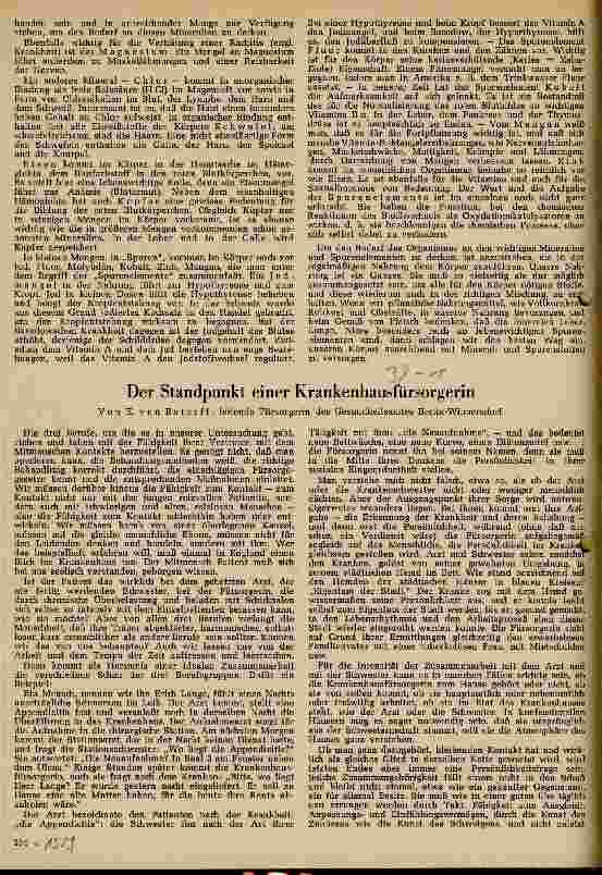 Vorschauseite 1: Der Standpunkt einer Krankenhausfürsorgerin
