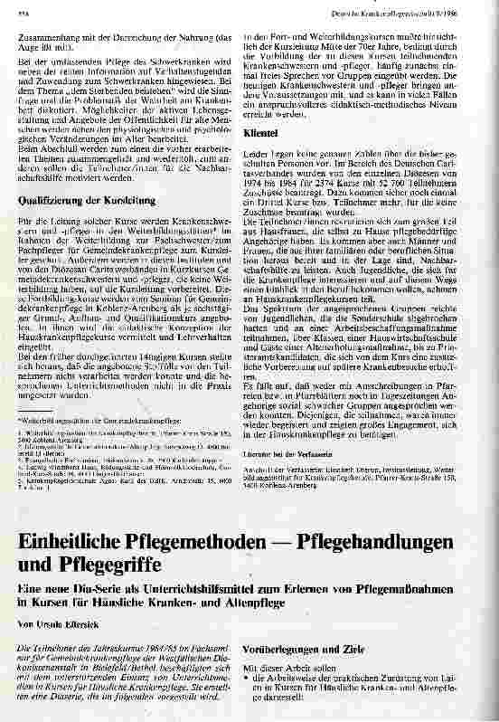Vorschauseite 3: Hauskrankenpflegekurse