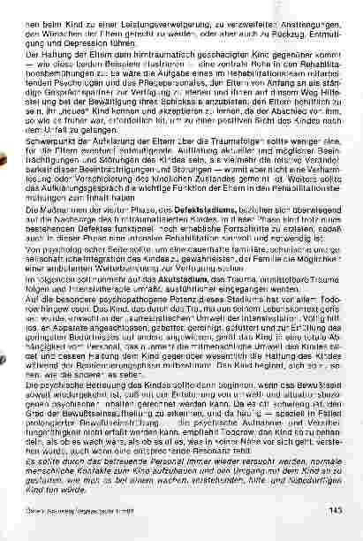 Vorschauseite 3: Psychologische Aspekte in der Rehabilitation nach Schädelhirntrauma bei Kindern