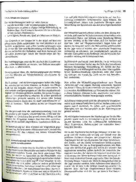 Vorschauseite 6: Psychiatrische Weiterbildungsstätten stellen auf Bundesebene Qualitätsstandard für den Unterricht vor