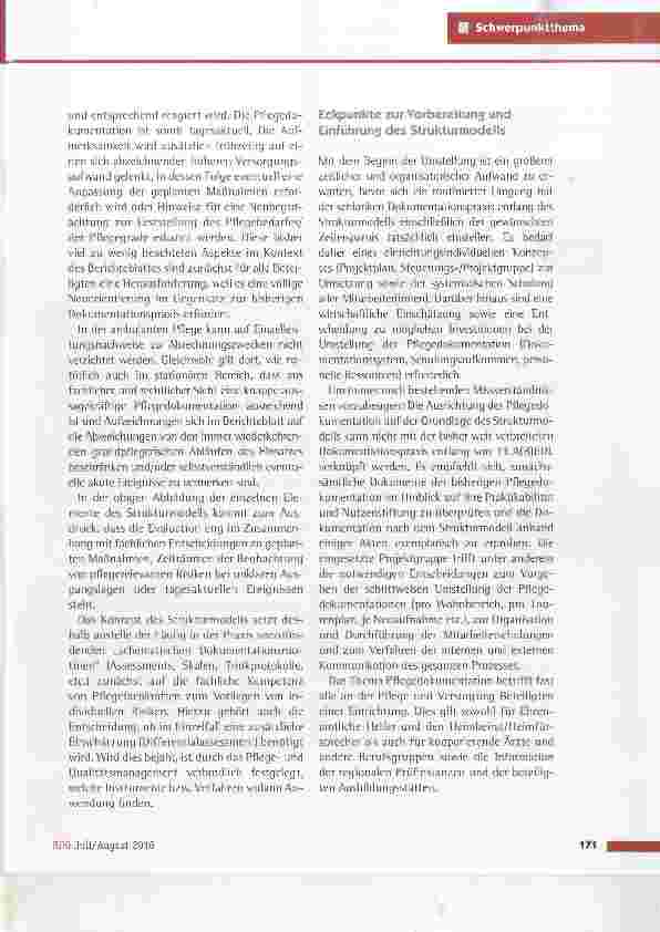 Vorschauseite 4: Das Strukturmodell - ein fachlich und juristisch belastbares Konzept der Pflegedokumentation
