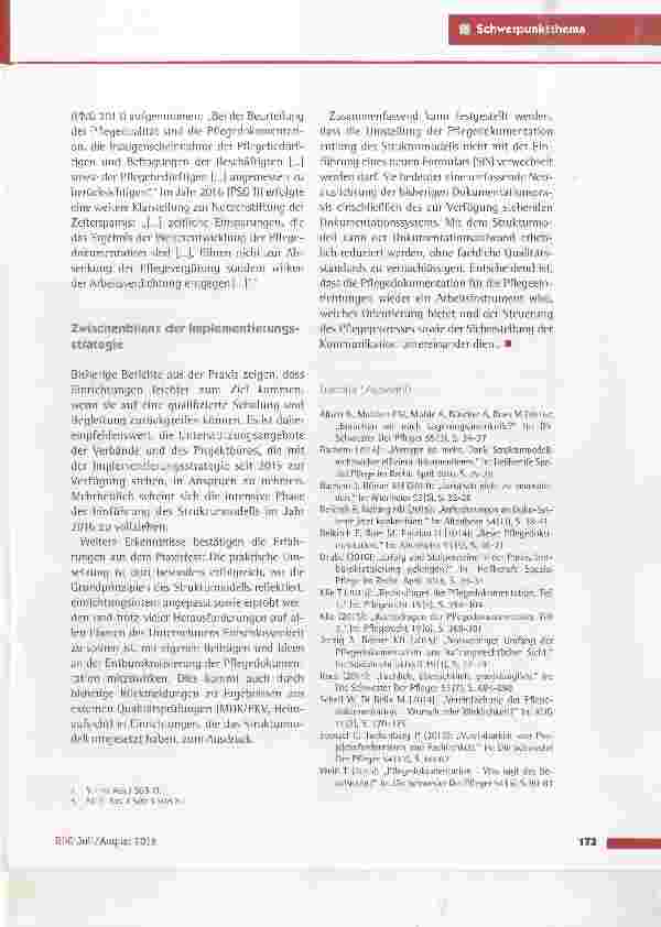 Vorschauseite 6: Das Strukturmodell - ein fachlich und juristisch belastbares Konzept der Pflegedokumentation