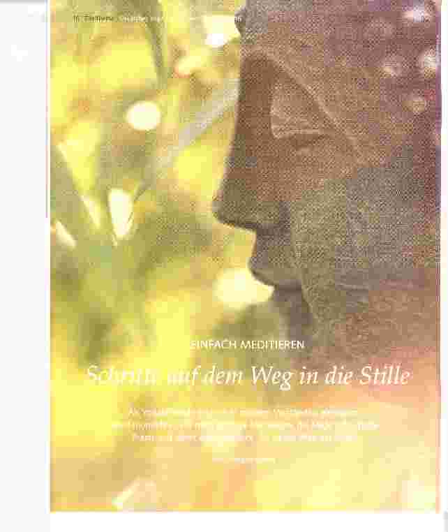 Vorschauseite 1: Schritte auf dem Weg in die Stille