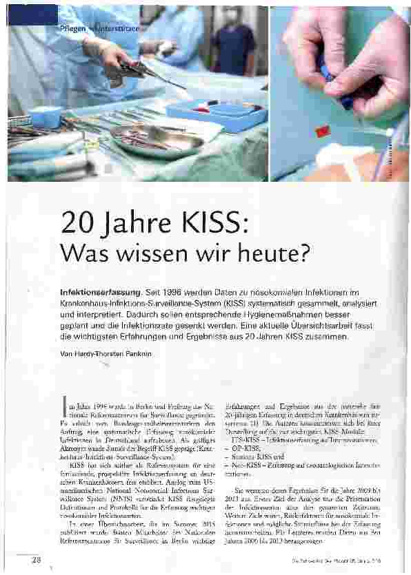 Vorschauseite 1: 20JahreKISS: Was wissen wir heute?